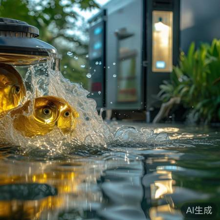 鱼池消毒，循环30分钟。