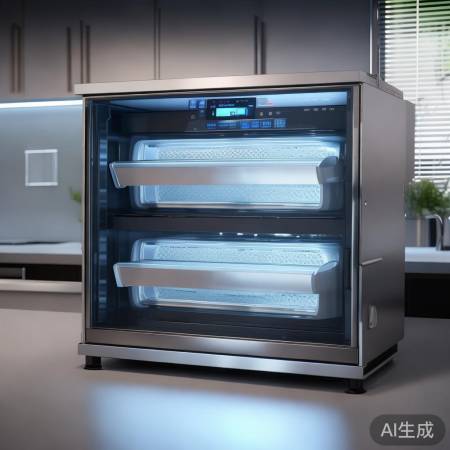 节能静音双层消毒柜，环保省电。