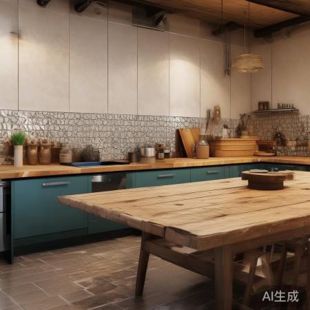 网红家居分享厨房大板砖装修风