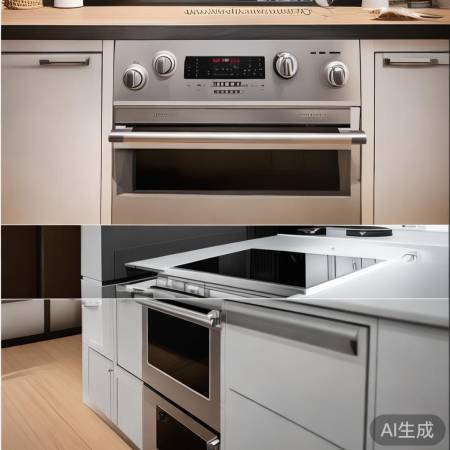 嵌入式灶台显整体美，独立灶台更