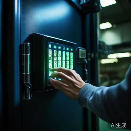 保险柜开法：机械钥匙转，电子密