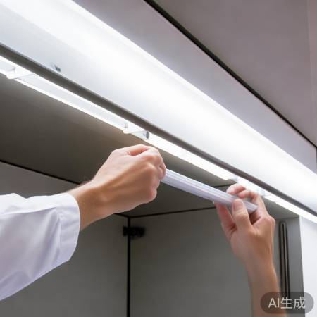 新灯管卡扣/螺丝安装，拆卸反之