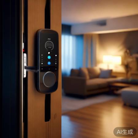“指纹锁一键控家，回家享温馨时