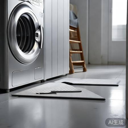 洗衣机摆放需平地，防震护机。