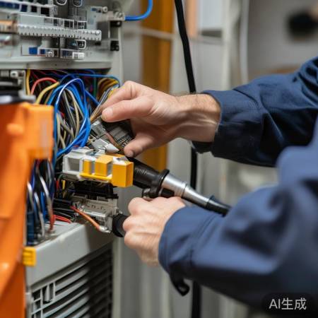 确保连接干净，电源线接入空调及