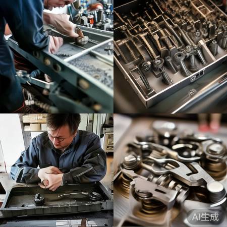 安装支架配件步骤：拆旧装新，拧